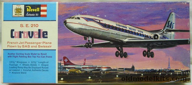 Revell 1/96 SE-210 Caravelle SAS Airlines, H184-129 plastic model kit